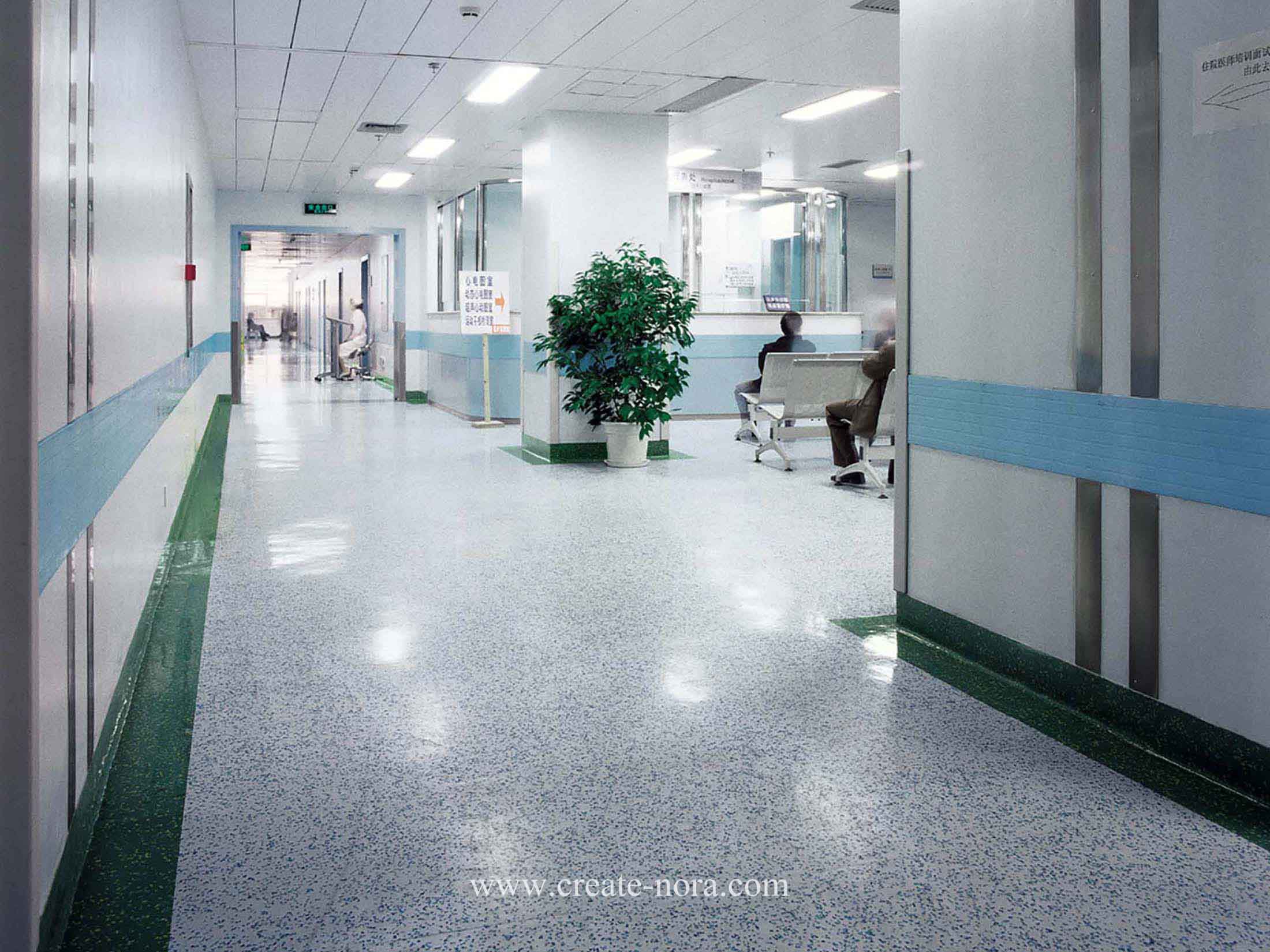 the photo of nora rubber flooring in West China Hospital 5
